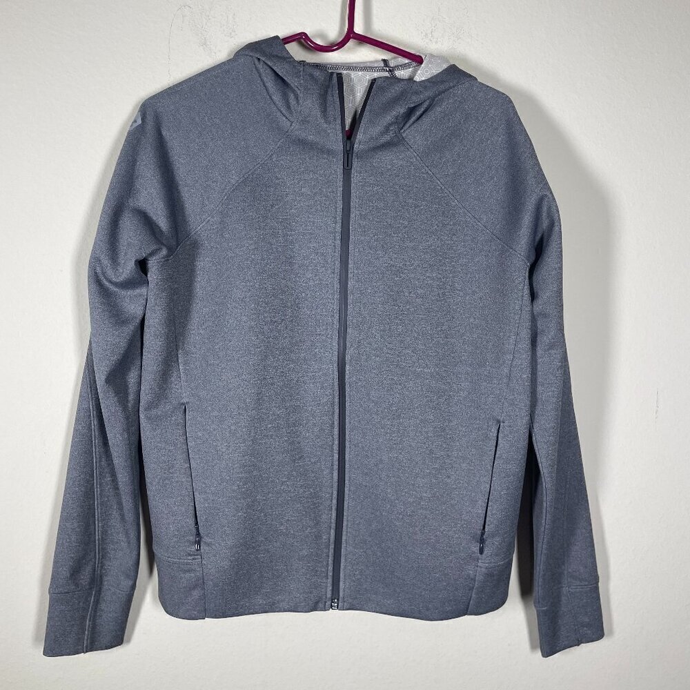 Under Armour Women's Hooded Gray Full Zip Jacket Outdoor Athletic Small!